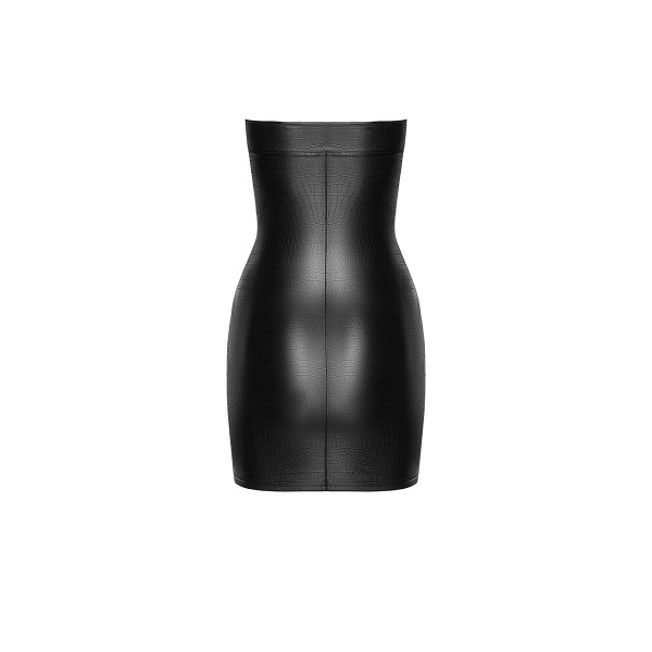 Mini robe bustier Wild F317 wetlook effet croco